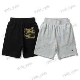 Men's Shorts Ape Head Camouflage Spliced Casual Pants for Men Summer Shark Head Cotton Terry Capris for Couples Shorts for Women T230328