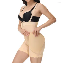 Women's Shapers Woman Binder Shaper Body Slimming Sheath Flat Belly Push Up Buttock Filling Booty Enhancer BuHip Padded Bodysuit Shapewear