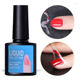 Nail Polish Anti-freezing Art Latex Peel Off Liquid Soak Tape Cuticle Guard Pink Protector Nails Care