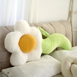 Pillow 100cm Giant Flowers Back Soft Comfortable Huggable Throw Plushies Decorative For Sofa Bed Girly Home Decor