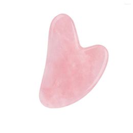 Decorative Figurines Powder Crystal Scraping Board A-goods Heart-shaped Beauty Face Natural Jade Finger Piece