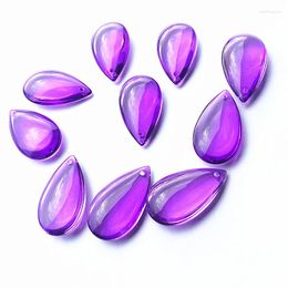 Chandelier Crystal 50pcs/lot 38mm Purple Parts Lamp Pendents Wedding Garland Strands Beads Suncatcher Prisms