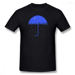 Men's T Shirts Guys Umbrella City Casual R148 Basic Short Sleeve T-Shirt European Size