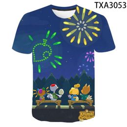 Men's T Shirts 2023 Animal Crossing T-shirt Boy Girl Kids 3D Printed Casual Tops Men Women Children Summer Short Sleeve Cool Tees