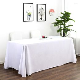 Table Cloth 180X320cm Polyester Banquet Wedding Cover Solid Tablecloth Birthday Party Events Dining Home Decoration