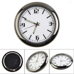 Table Clocks Mini Watch Car Quartz Analog Gauge Air Vent Stick-On Time Clock Luminous Electronic Cars Decoration Accessary