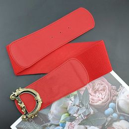 Fashion Women Elastic Belt Classic Vintage Ultra Wide Clothing Accessories Womens Waist Cover Luxury Designer Dress Belts Width 7cm Wholesale