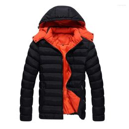 Men's Down 2023 Men Winter Jacket Fashion Jackets Coats Parkas Polyester Coat Parka Wear High Quality Plus Size 3XL Thick Warm