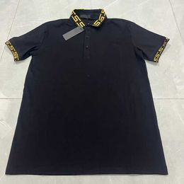 Мужская футболка V Stylist Polo 23SS Stylist с буквенным принтом и круглым вырезом, повседневные летние дышащие мужские женские футболки, однотонные топы, футболки