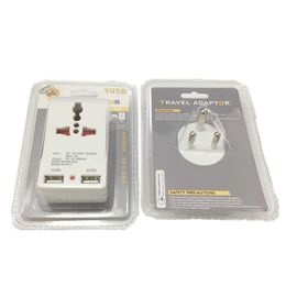 Sockets South Africa Socket INDIA Plug 3 Outlets 2 USB Ports Adapter Strip Extension Adapter Multi Z0327