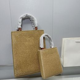 Straw Zither Score Bag Summer Versatile Casual Handbags Music Scores Sandbeach Bags Women Lafite Grass Shoulder Two Size
