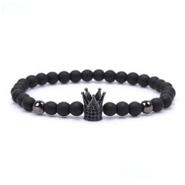 Beaded New Brand Trendy Imperial Crown Charm Bracelets Men Natural Stone Beads For Women Jewelry Drop Delivery 202 Dh7Do