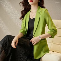 Women's Suits Half Sleeve Elegant Blazers Jackets Coat Formal Women Business Work Wear Female Outwear Tops Blaser Clothes