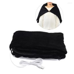 Blankets 80 45CM USB Heating Soft Carbon Fiber Electric Warmer Blanket Shoulder Neck Shawl 5V 4W Winter