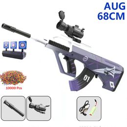 Green AUG Toy Gun Gel Ball Guns Automatic Hydro Gel Gun Toy Electric Paintball Airsoft For Children Shooting Game Adults CS Go