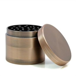 Smoking Pipes New Type of Zinc Alloy Smoke Grinder with Four Layers Diameter of 50MM Copper