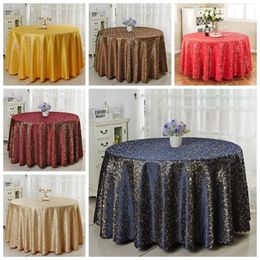 Table Cloth Jacquard Round Wedding Damask Pattern Cover Decoration el Restaurant Party Show Luxury Style 230327