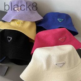 designer Winter Fluffy Bucket Hats Triangle Designer Mens Sunhat Fashion Brand Fisher Hat For Men Women Beanies Fedora Caps Z2T2