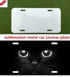 Sublimation Blank Metal Car Licence Plate Materials Hot Heart Transfer Printing Diy Custom Consumables Wholesale FY7670