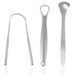 Tongue Cleaner Scraper Set,3pcs stainless steel tongue scraper for tongue cleaning optimal oral hygiene