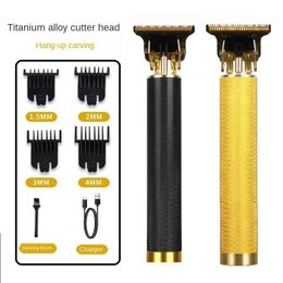 Hair Trimmer Vintage Cutting Machine Clipper Electric Rechargeable Men Shaver Professional Beard For Barber 230328