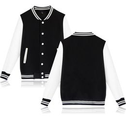 Men's Jackets Customised Your Image Varsity Baseball Bomber Jacket Men Women Hip Hop Harajuku Jackets Streetwear Boys Girls College Coats 230328