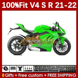 Motorcycle green stock Fairings For DUCATI Street Fighter Panigale V4S V4R V 4 V4 S R 2018-2022 Body 167No.62 V-4S V-4R V4-S V4-R 21 22 2021 2022 Injection Moulding Bodywork