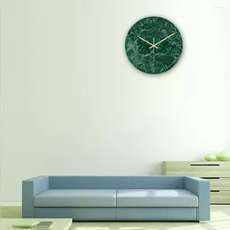 Wall Clocks Clock Marble Round Acrylic Home Modern Number Arabic 3D Alarm Office Vintage School Bedroom Farmhouse Ticking Non Silent