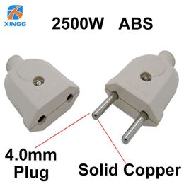 Sockets 2 Pin EU Plug Male Female Electronic Connector Socket Wiring Extension Cord Plug Connector Adapter Detachable Rewireable Z0327