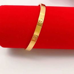 luxuryDesigner bracelet love bangle Gold Jewelry Nansha Bracelet Women's Simple Buckle Sandblast Fake Decorative Item Lasts