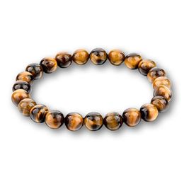 Beaded Fashion 8Mm Chakra Tiger Eye Buddha Bracelets For Women Men Natural Stone Round Beads Bracelet Lava Jewelry Drop Delivery 202 Dhzev
