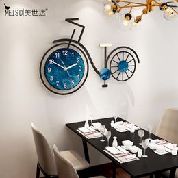 Wall Clocks Quality Acrylic Watch Hanging On The Art Bike Designer Quartz Silent Bedroom Home Decor Horloge