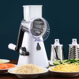 Fruit Vegetable Tools Multifunctional Rotary Cheese Grater Manual Vegetable Slicer Nut Grinder Vegetable Fruit Grater 230328