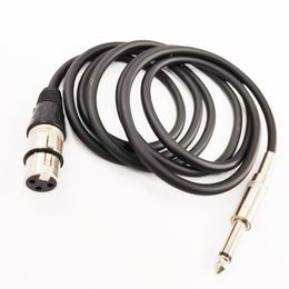 Audio Cables, 1/4'' 6.35mm MONO Male to XLR 3Pin Female Audio Microphone Extension Connector Cable About 2M / 1PCS