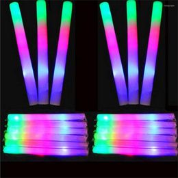 Party Decoration 5/12Pcs LED Colourful Glow Foam Sponge Sticks Glowsticks Light Stick Concert Birthday Club Cheer Supplies