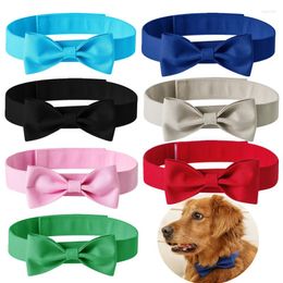 Dog Collars Adjustable Pets Cat Bow Tie Candy Color Pet Costume Necktie Collar For Small Dogs Puppy Grooming Accessories