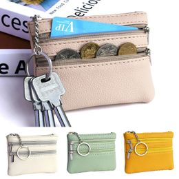 Useful New Women PU Leather Coin Purse Female Wallets Women Zipper Coin Purses Children Storage Pocket Bags Pouch Card Holder