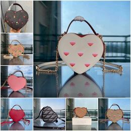 Designer Heart Shaped Crossbody Bag Fashion Womens For Love Cherry Bags Wallets Real Leather Classic Luxury Handbags Female Bags 230327