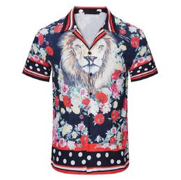 Mens Designer Shirts Summer Short Sleeve Casual Shirts with Letters Loose Polos Beach Shirt Breathable Tshirts Tees Top Clothing Multi Styles M-3XL