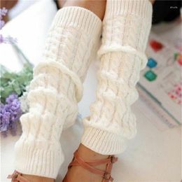Women Socks Fashion Gaiters Boot Cuffs Woman Thigh High Warm Knit Knitted Knee Black For Gifts Warmer