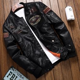 Men's Leather Faux Street Knights Jacket Men Spring Autumn Motorcycle Pu Leahter Male Stand Collar Casual Windbreaker Slim Coat 4Xl 230328
