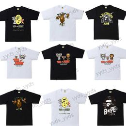 Men's T-Shirts 2021 Classic Cat and Mouse Camo Ape Man Print Men's and Women's Cotton Loose Short Sleeve T-Shirt T230328