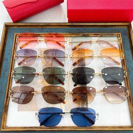 Top Luxury Designer Sunglasses 20% Off Toads Personality Frameless Gradient ins Net Red Same style Women ct0008