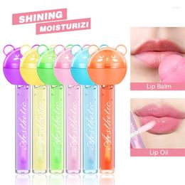 Lip Gloss 2 In 1 Cute Lollipop Lipgloss Moisturiser Candy Magice Lipglazes Lipstick Waterproof Long Lasting Tint Cosmetics