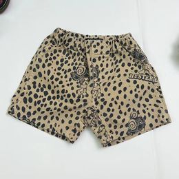 Shorts Children's Pants 2023 Summer Brand Clothing Black Super Boys And Girls Leopard Print Dotted Cotton Casual 230327