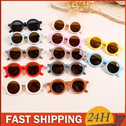 Sunglasses Kids Girl Brand Child Sun Glasses Round Baby Children UV400 Sport Eyewear Girls Boys Infant's Retro Eyeglasse