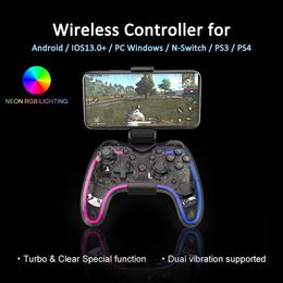 Wireless BT joystick mobile gamepad 2.4g wireless smartphone controller for Android IOS phone pubg game