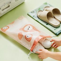 Storage Bags Household Supplies Cute Dust Bag Creative Printing Travel Shoe Portable Luggage Packing