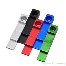 Smoking Pipes Metal Pipe Magnet Pipe Mini Aluminium Alloy Pipe Two Pure Colour Folding