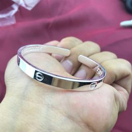 Designer bracelet Carti love bangle Fashion Silver Bracelet Slotted Knife Opening Rose